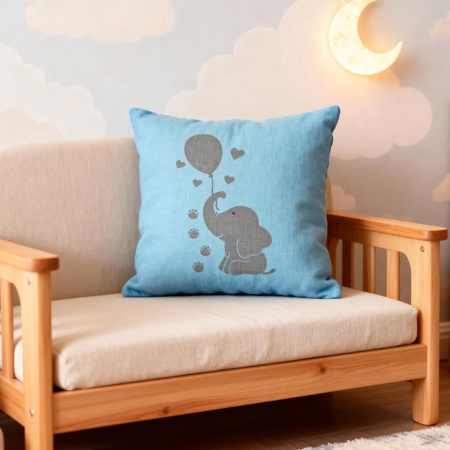 Reusable Layered Baby Elephant Stencil